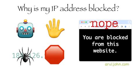 why is my ip blocked.